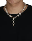 hermes link chain necklace diamond acrobat as seen on drake pharrell liluzivert playboi carti vlone