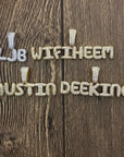 custom bubble letter pendant necklace free chain shopgld ifandco celebrities jewelers vvs