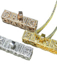affordable hip hop custom jeweler iced out baby block letter pendant necklace chain shopgld