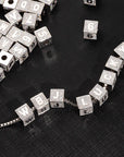 baby block letter custom necklace chain choker jesus is king kanye west rhude virgil off white