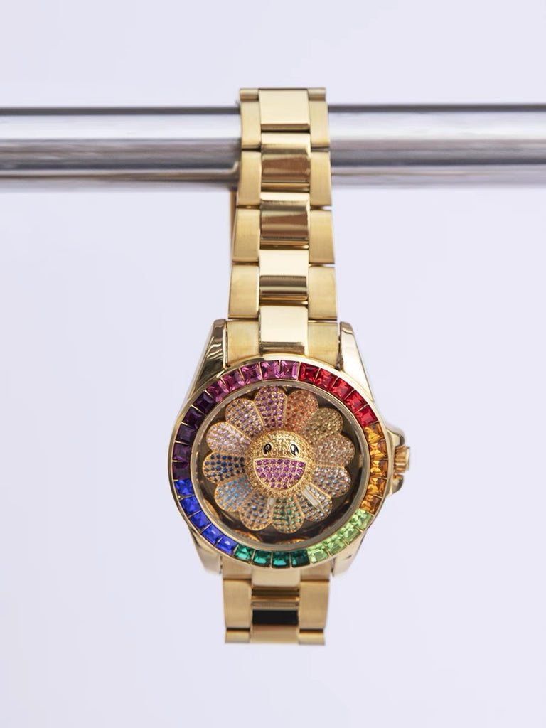 Takashi Murakami flower smiles on limited edition Hublot watch - LVMH