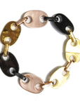 Iced out gucci link mariner link bracelet 18mm Multi-colored