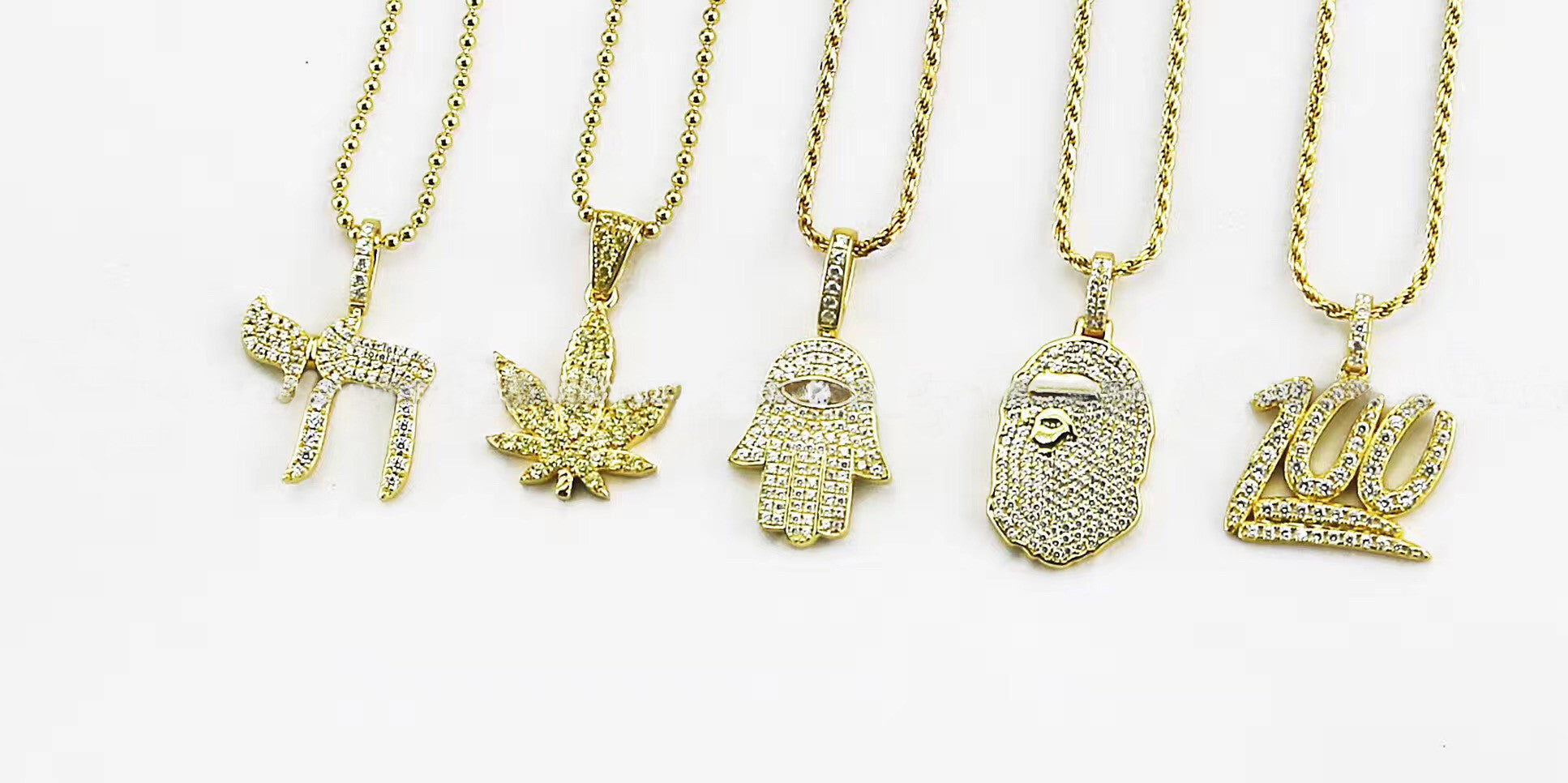 micro bape necklace pendant