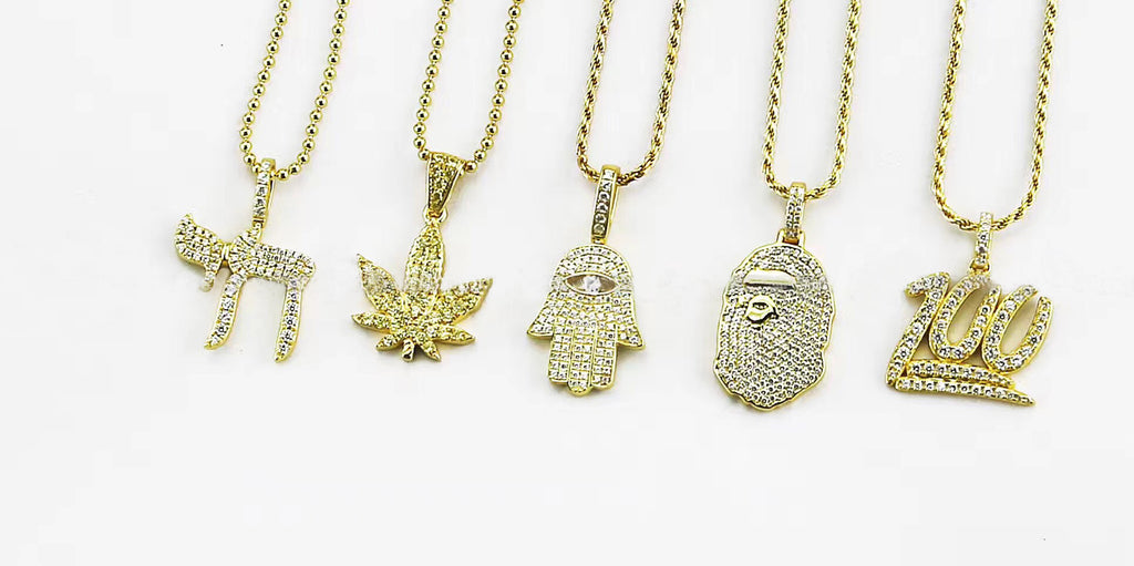 micro bape necklace pendant