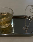 EYEFUNNY smiling face pendant necklace chain diamond vvs アイファニー