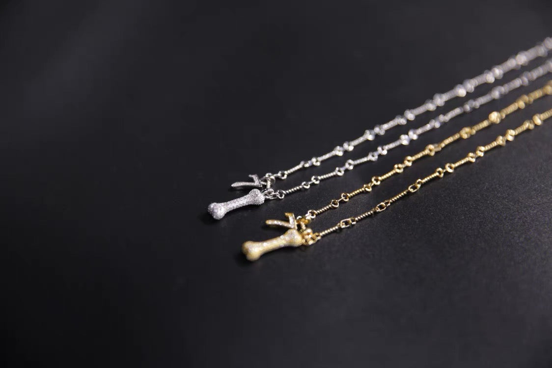 EYEFUNNY smiling face pendant necklace chain diamond vvs アイファニー
