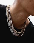 Fully iced 3D Bubble 10mm diamond cuban link necklace chain Yellow Gold high end fine jewelry ifandco jewelers travis scott
