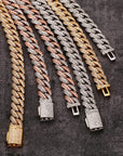 Fully iced 3D Bubble 10mm diamond cuban link necklace chain Yellow Gold high end fine jewelry ifandco jewelers travis scott