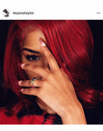 Fruit pebbles ring as seen as on Teyana Taylor rainbow gemstone eternity ring