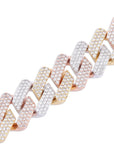 20mm curb cuban link three row highest quality gold diamond vvs ifandco icebox on lil uzi vert playvboi carti