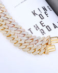 20mm curb cuban link three row highest quality gold diamond vvs ifandco icebox on lil uzi vert playvboi carti