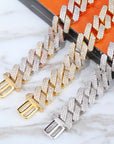 20mm curb cuban link three row highest quality gold diamond vvs ifandco icebox on lil uzi vert playvboi carti