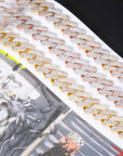 20mm curb cuban link three row highest quality gold diamond vvs ifandco icebox on lil uzi vert playvboi carti