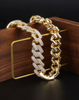 20mm curb cuban link three row highest quality gold diamond vvs ifandco icebox on lil uzi vert playvboi carti