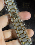 Rolex Presidential bracelet 9ct Gold Rolex Style Iced Out Presidential Bracelet diamond