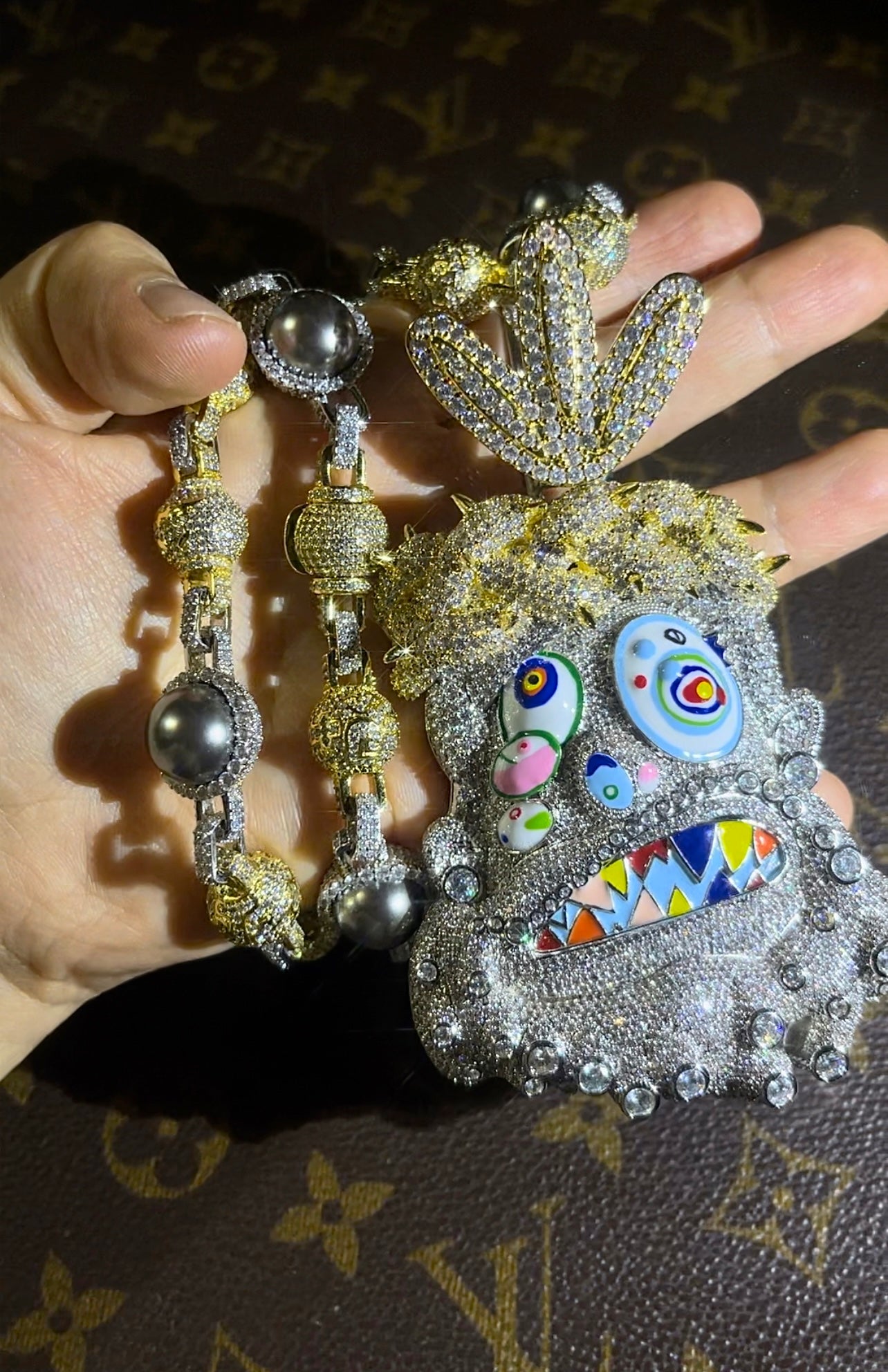 Buy melted utopia dream Travis Scott Gifts His Crew Iced Out Eliantte & Co Chains diamonds