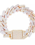 20mm curb cuban link three row highest quality gold diamond vvs ifandco icebox on lil uzi vert playvboi carti