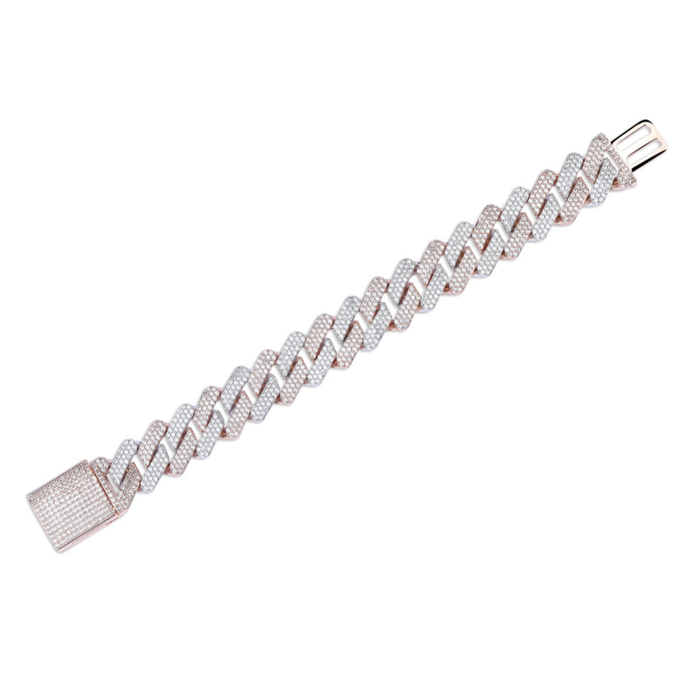 20mm curb cuban link three row highest quality gold diamond vvs ifandco icebox on lil uzi vert playvboi carti