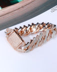 20mm curb cuban link three row highest quality gold diamond vvs ifandco icebox on lil uzi vert playvboi carti