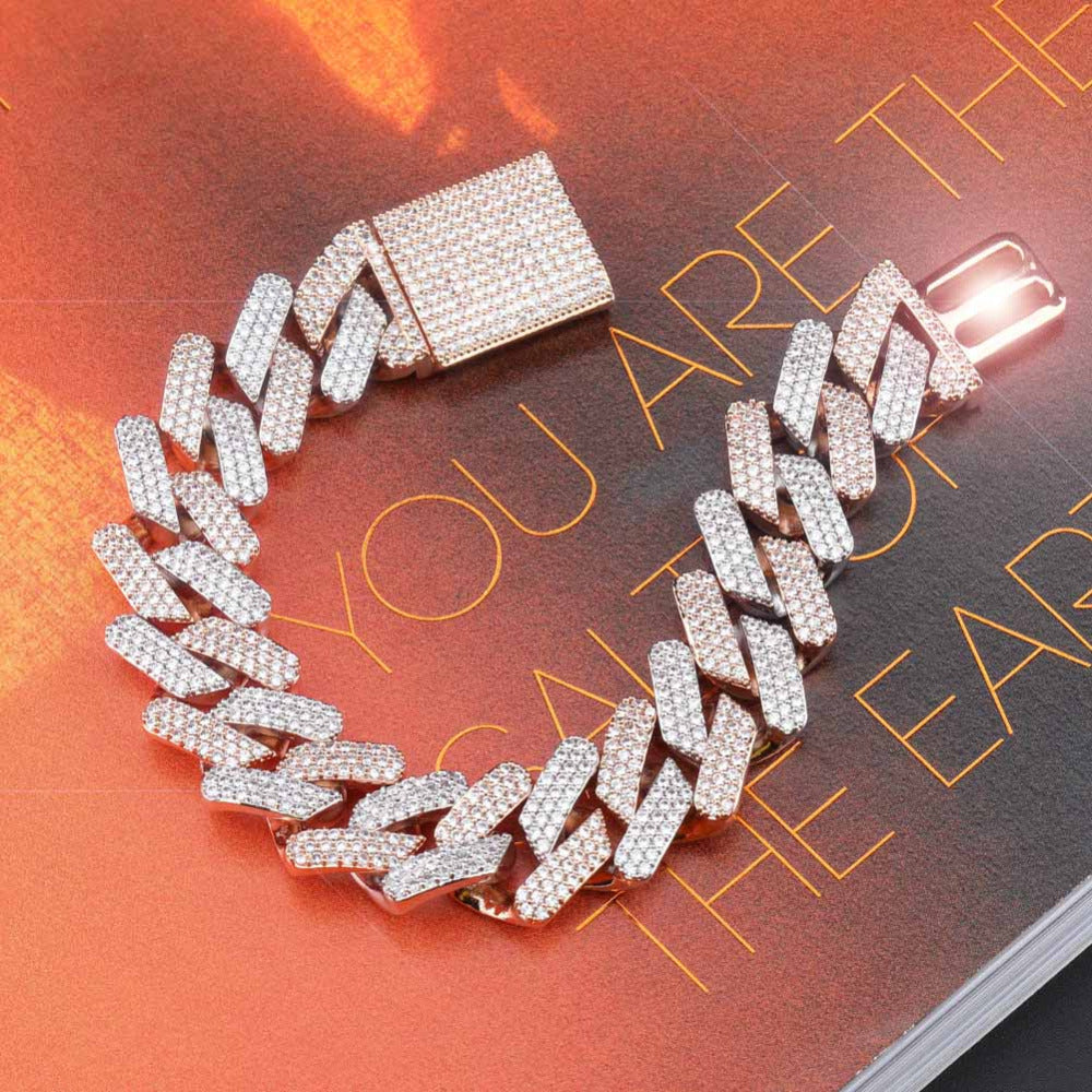 20mm curb cuban link three row highest quality gold diamond vvs ifandco icebox on lil uzi vert playvboi carti