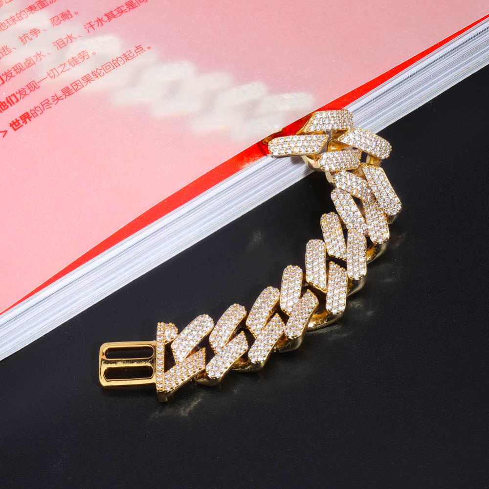 20mm curb cuban link three row highest quality gold diamond vvs ifandco icebox on lil uzi vert playvboi carti