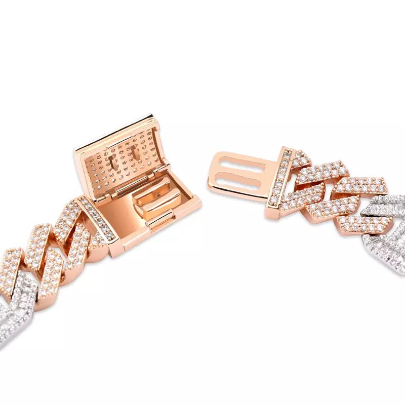 chaine d'ancre hermes curb cuban link combo necklace chain diamond gold vvs ifandco shopgld travis scott migos