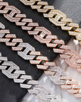 chaine d'ancre hermes curb cuban link combo necklace chain diamond gold vvs ifandco shopgld travis scott migos