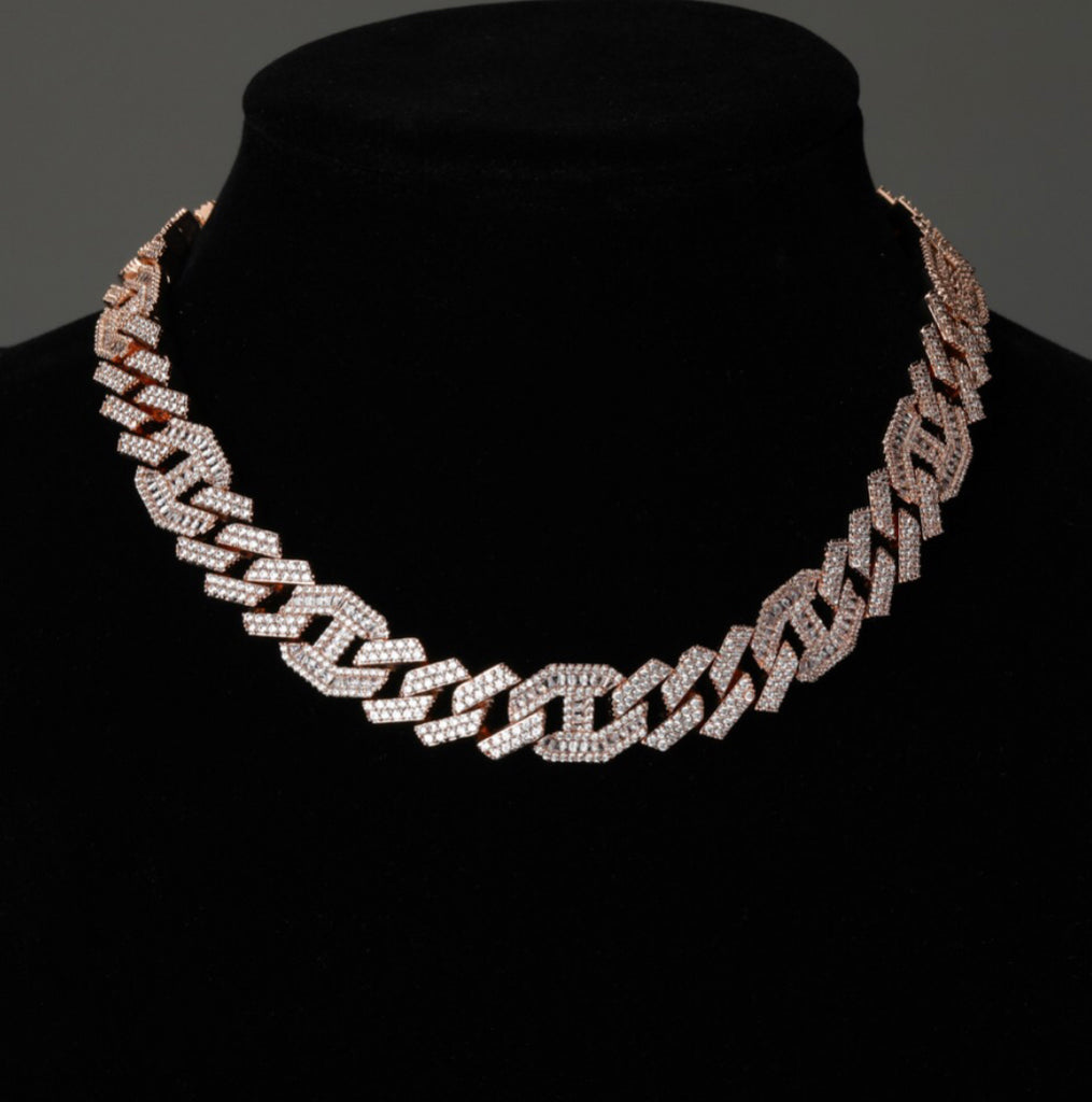 chaine d'ancre hermes curb cuban link combo necklace chain diamond gold vvs ifandco shopgld travis scott migos