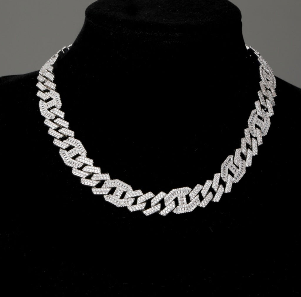 chaine d'ancre hermes curb cuban link combo necklace chain diamond gold vvs ifandco shopgld travis scott migos