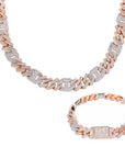 chaine d'ancre hermes curb cuban link combo necklace chain diamond gold vvs ifandco shopgld travis scott migos