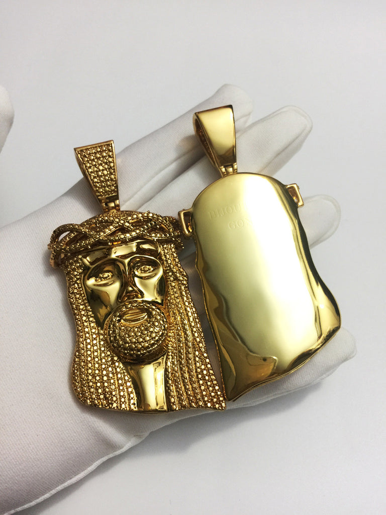Jesus piece chain pendant & necklace micro nano baby standard