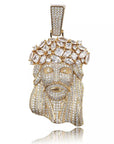fully iced out standard jesus piece pendant necklace chain ifandco diamond vvs