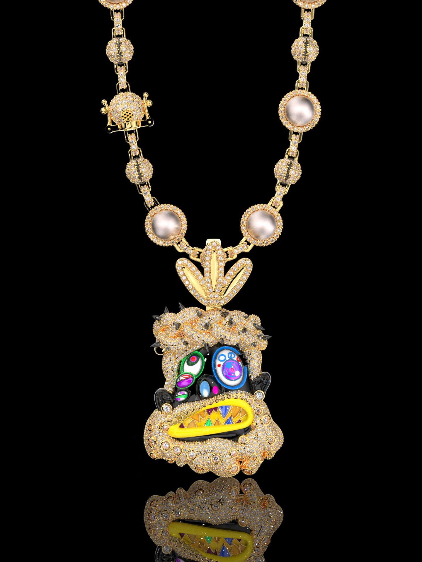 Buy melted utopia dream Travis Scott Gifts His Crew Iced Out Eliantte & Co Chains diamonds utopia murakami