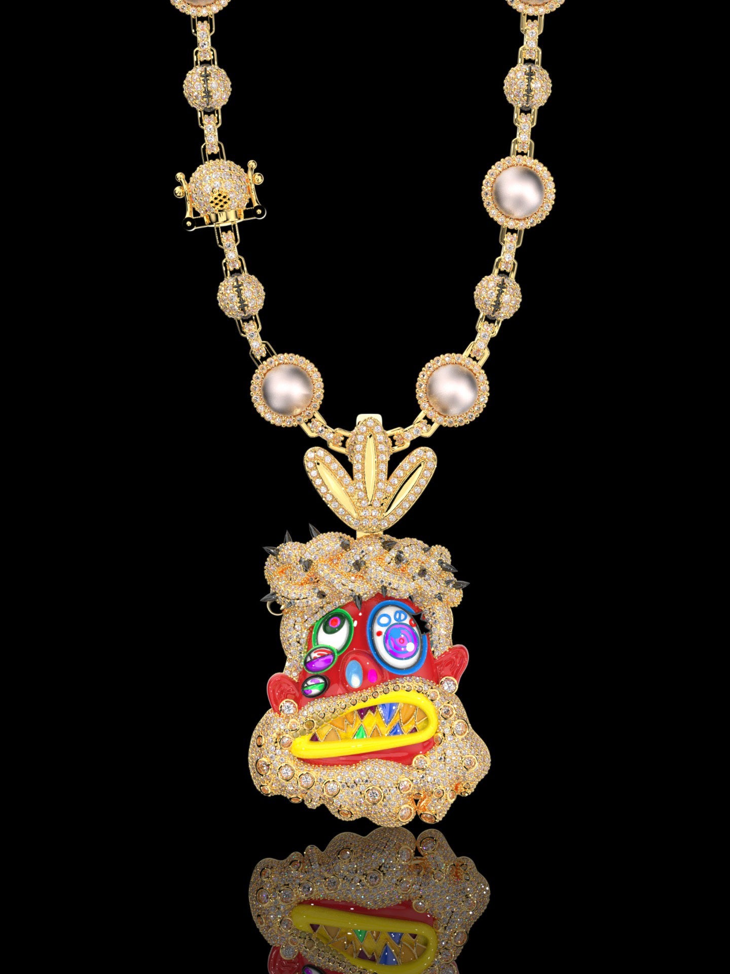 Buy melted utopia dream Travis Scott Gifts His Crew Iced Out Eliantte & Co Chains diamonds utopia murakami