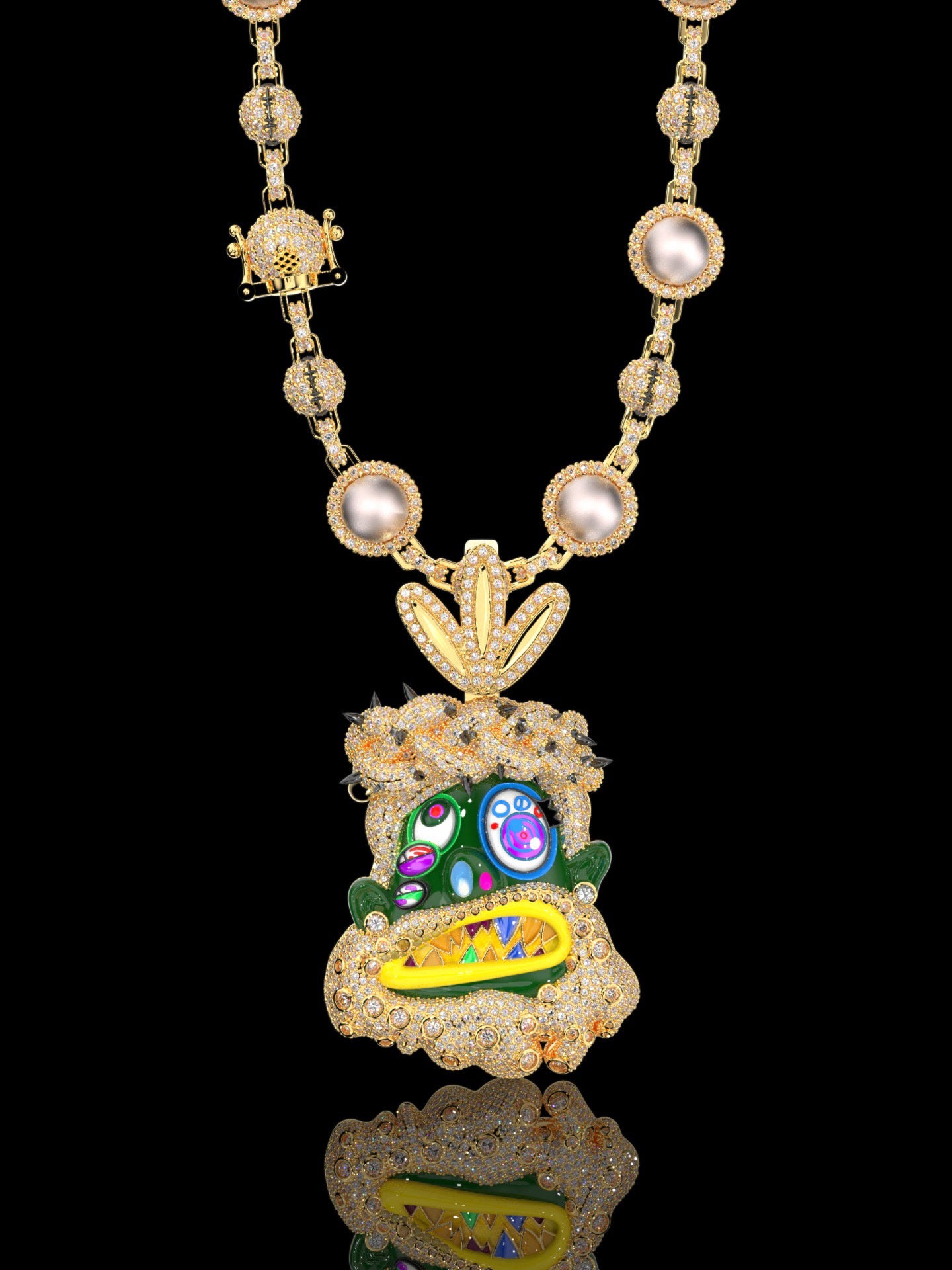 Buy melted utopia dream Travis Scott Gifts His Crew Iced Out Eliantte & Co Chains diamonds utopia murakami