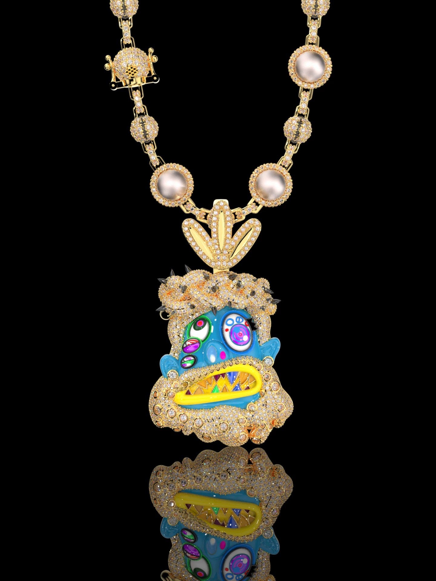 Buy melted utopia dream Travis Scott Gifts His Crew Iced Out Eliantte & Co Chains diamonds utopia murakami