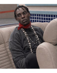 Asap Rocky pearl necklace Chanel cuban links chain with beads vlone playboi carti jeweler diamond gold