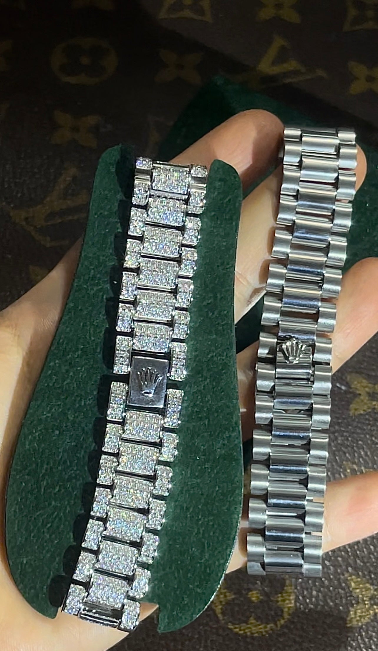 Rolex bracelet presidential bracelet bangle watch strap vintage diamond yellow gold