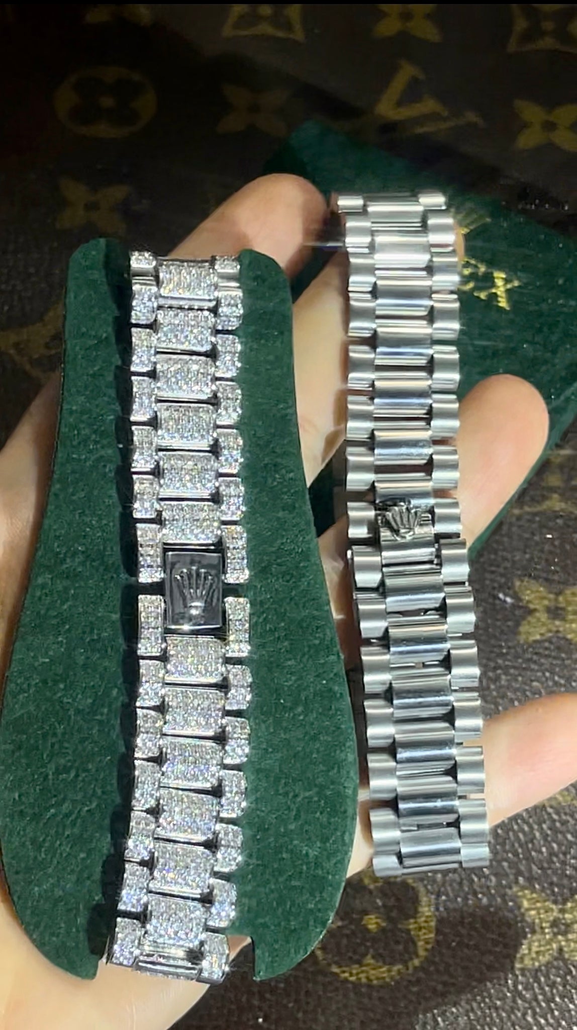 Presidential bangle bracelet Men's 18k Gold WatchBand Watchstrap ...