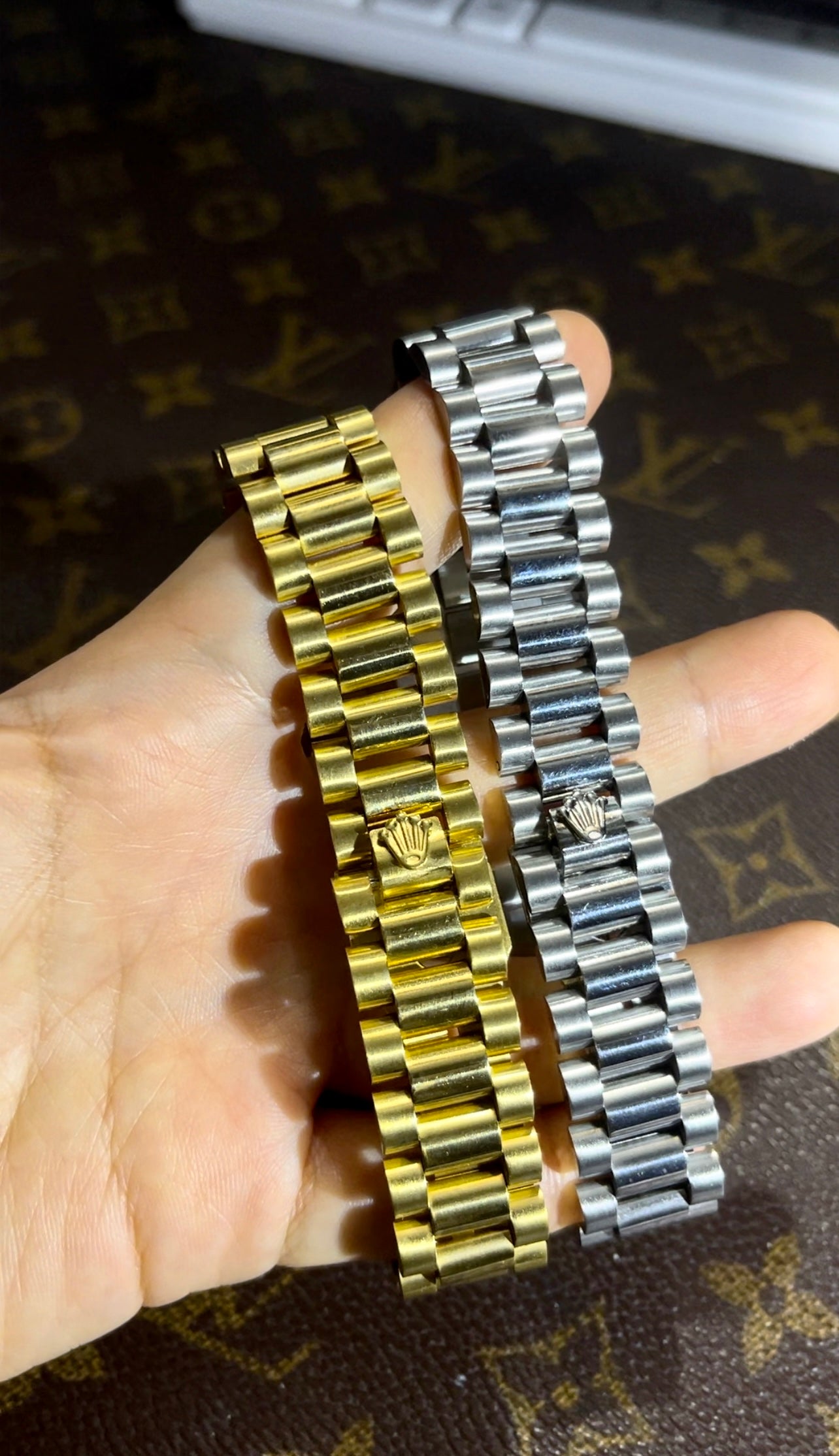 Rolex bracelet presidential bracelet bangle watch strap vintage diamond yellow gold