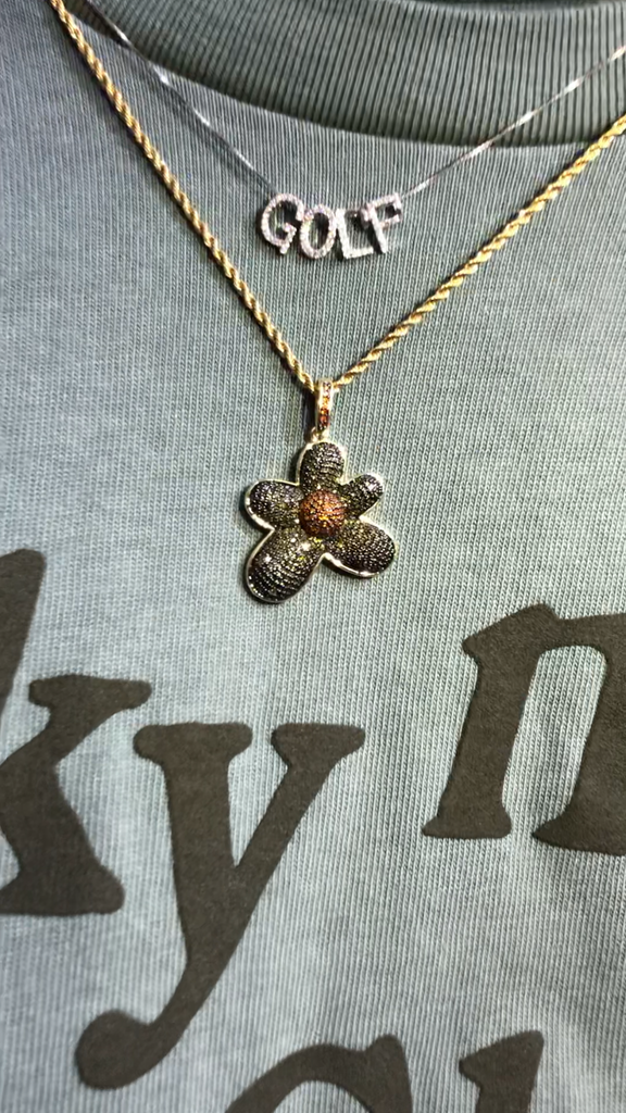 Tyler the creator flower boy pendant necklace chain golf igor