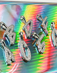 EYEFUNNY smiling face bangle bracelet smiley diamond vvs アイファニー GDRAGON PARIS letter diamond necklace GD