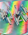 EYEFUNNY smiling face bangle bracelet smiley diamond vvs アイファニー GDRAGON PARIS letter diamond necklace GD