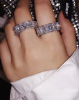 Kylie Jenner signature eternity band ring in oval kylie ring diamond