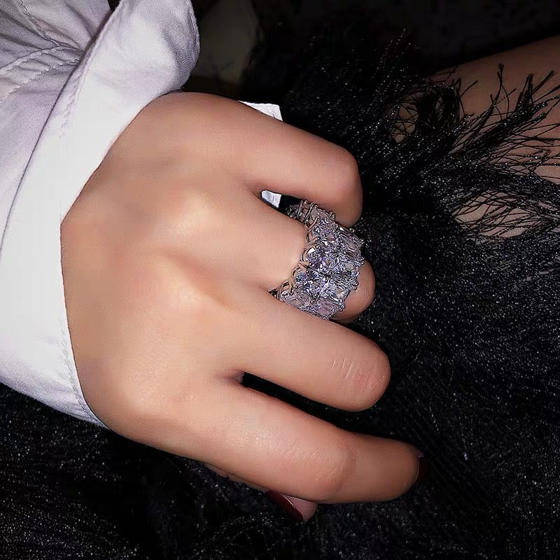 Kylie Jenner signature eternity band ring in oval kylie ring diamond