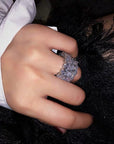 Kylie Jenner signature eternity band ring in oval kylie ring diamond