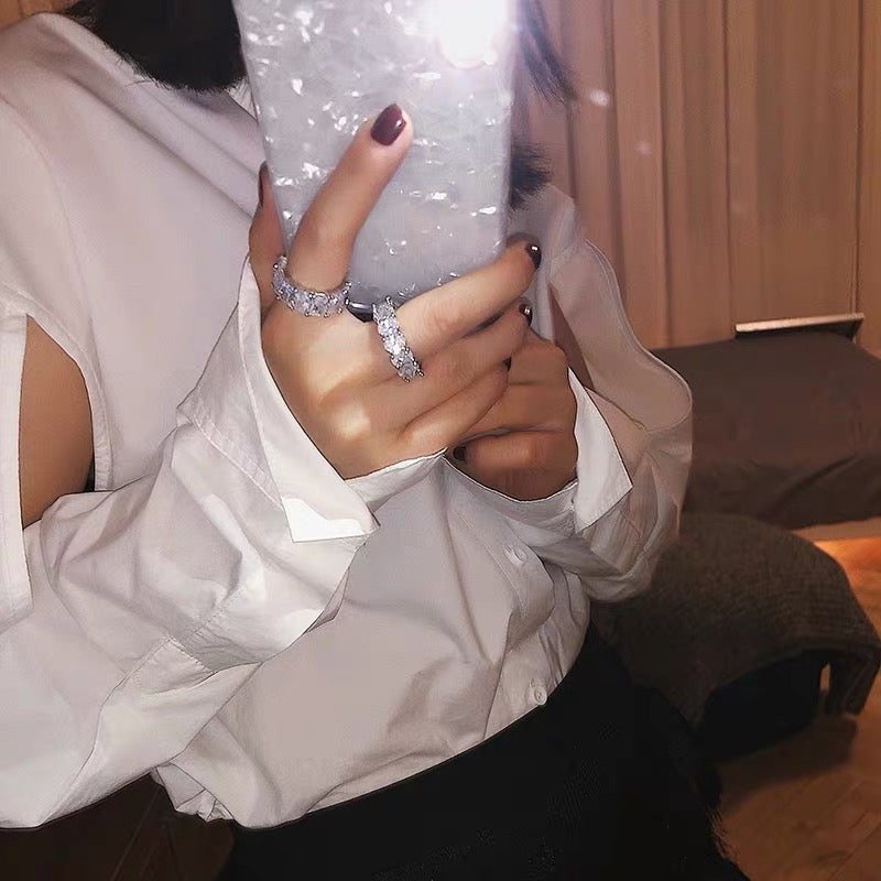 Kylie Jenner signature eternity band ring in oval kylie ring diamond