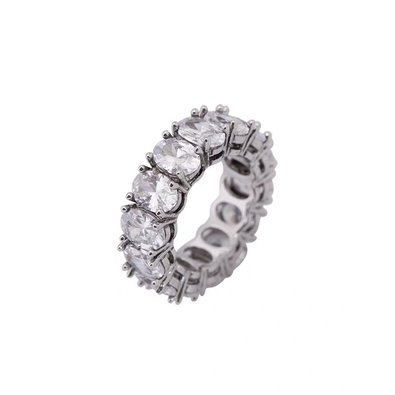 Kylie Jenner signature eternity band ring in oval kylie ring diamond