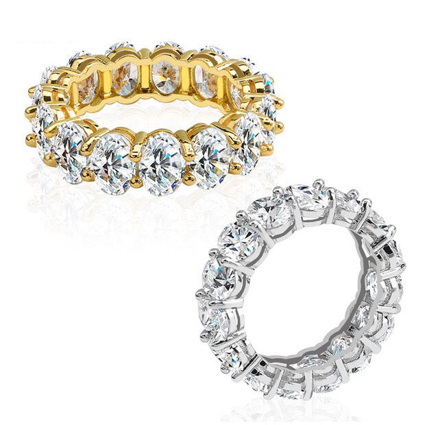Kylie Jenner signature eternity band ring in oval kylie ring diamond