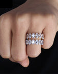 Kylie Jenner signature eternity band ring in oval kylie ring diamond